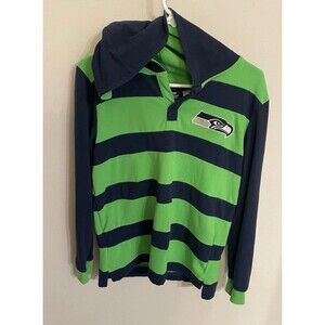 NFL Seattle Seahawks Football Boy Pullover Hooded Shirt, Size Youth Large, 14-16